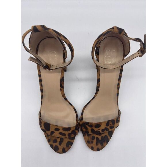 YOKI Carrison Women Faux Suede Leopard Print Block Heel Size 7.5 - Picture 4 of 7